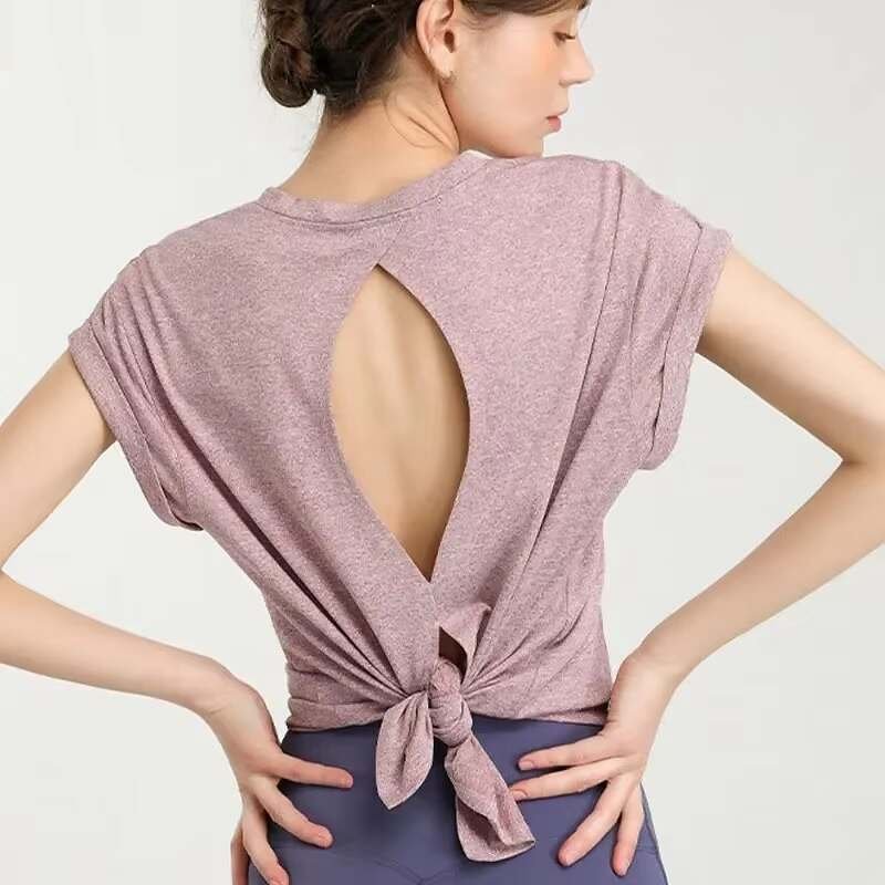 Open back t shirt
